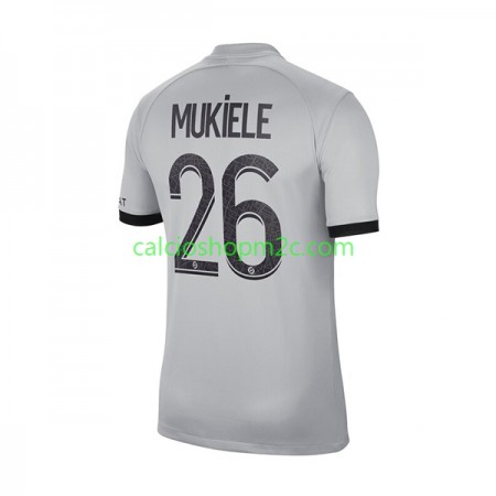 Paris Saint Germain Mukiele 26 Maglia Trasferta 2022/2023 Manica Corta